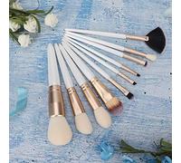 Yinhing Set di Pennelli per Ombretto per Fondotinta Professionale 10 Pezzi Kit di Pennelli Cosmetici Portatili con Forte Potere di Afferrare la Polvere per Uso Personale Domestico e