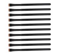 Yinhing Set di Pennelli Piatti per Eyeliner 10 Pezzi Pennelli Professionali per Sopracciglia Morbidi e Ultra Sottili per l'applicazione del Trucco degli Occhi Strumento di Bellezza Essenziale per