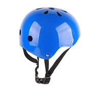 Yinhing Set di Protezioni per Casco per Bambini con Gomitiere e Ginocchiere in Schiuma, Accessori per Bici Senza Pedali, Scooter, Pattinaggio a Rotelle e , Design Elegante Blu per Giovani