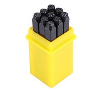 Yinhing Set di Punzoni per Lettere e Numeri in Acciaio Al Carbonio da 36 pezzi. Kit di Strumenti per Timbri in Metallo per la Lavorazione di Gioielli in Pelle e legno. Include Scatola di