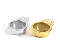 Yinhing Set Infusore per tè in Acciaio Inossidabile con Vaschetta Raccogligocce e Manici a Doppia Ala Filtri per tè Premium Facile Conservazione del Sapore (SILVER)