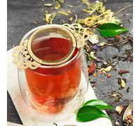 Yinhing Set Infusore per tè in Acciaio Inossidabile con Vaschetta Raccogligocce e Manici a Doppia Ala Filtri per tè Premium Facile Conservazione del Sapore (gloden)