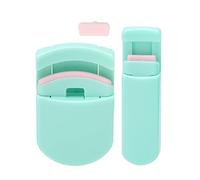 Yinhing Set Piegaciglia Parziale Grandangolare 2 Pezzi Design Ergonomico Strumento Portatile per Arricciare Ciglia Facile Usare con Cuscinetti in Silicone Sostituibili per Donne (GREEN)