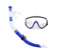 Yinhing Set Professionale per lo Snorkeling con Lenti in Vetro Temperato di Alta qualità Comodo Tubo di Respirazione e Attrezzatura Subacquea per Avventurose Esplorazioni Subacquee () (BLUE)