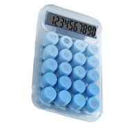Yinhing Simpatica Calcolatrice da Tavolo con Pulsanti Grandi Display Digitale Chiaro per Studenti Calcolatrici Meccaniche di Base a 10 Cifre per Uso Scolastico in Ufficio (BLUE)