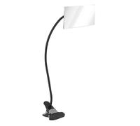 Yinhing Specchio di Sicurezza con Morsetto Specchio di Sicurezza Convesso per Scrivania da Ufficio, Regolabile a 360 Gradi, con Robusta Struttura in Plastica Nera per Spazio di Lavoro,