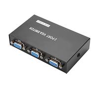 Yinhing Splitter Switcher VGA 2 Ingressi e Uscite con Sincronizzazione dei Dati VGA Ad Alte Prestazioni per la Configurazione del Display Ideale per Giochi in Ufficio e per Uso Domestico