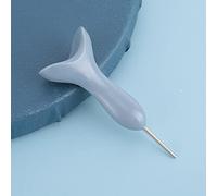 Yinhing Stilo per Lavagna a Forma di Sella per Non Vedenti Materiale ABS 5,2 X 2,5 X 1, Cm Accessorio Portatile per Strumento di Scrittura per Ciechi