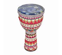 Yinhing Strumento a Percussione Djembe Portatile da 8 Pollici a Mano Africana con Modelli Artistici Vibranti Strumento Musicale per lo Sviluppo Iniziale e il Gioco nell'educazione Musicale (1)