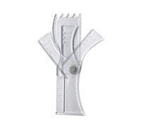 Yinhing Strumento per Modellare la Barba con Pettine a Grandezza Naturale Modello per Modellare la Rifinitura per Allineare l'accessorio per lo Styling dei Capelli del Viso per Uomo Stencil per di