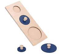 Yinhing Tavola di Corrispondenza Geometrica in Legno Giocattolo per Il Riconoscimento di Colori e Forme per Bambini Divertente attività di Apprendimento Educativo Migliora Le capacità Cognitive (Tre