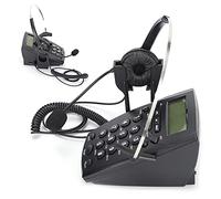 Yinhing Telefono Cablato per Call Center HT800 con Cuffia con Microfono Omnidirezionale per Uso Domestico e in Ufficio Installazione Semplice Volume Design Confortevole