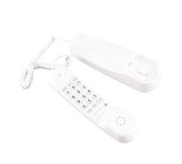 Yinhing Telefono Con Filo Con Pausa E Ultimo Numero Telefono Fisso Montabile A Parete Con Tasti Illuminati Ideale Per L'Uso Design Bianco Per La Comodità Moderna