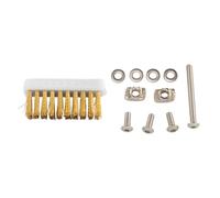 Yinhing Testa a Spazzola in Ottone, Kit di Pulizia degli Ugelli di Stampa 3D con 4 Guarnizioni, 4 Viti e 2 Dadi EFFICABILE Strumento di Spazzolino da Denti a Filo in Ottone 1,5 X 0,75 Pollici