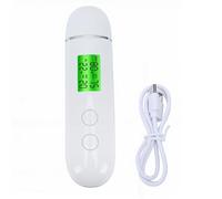 Yinhing Tester per L'Idratazione della Pelle - Analizzatore Digitale Ad Alta Precisione per Idratazione e, con Ampio Display LCD - Ideale per Uso Domestico, in Viaggio e in Salone (WHITE)