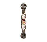 Yinhing Tiri di Cassetti in Ceramica, Armadio in Ceramica Tiri con Viti Vintage a Fiore Rurale Che Tira per Cassetti Decorativi per il Cassetto dell'Armadio delle Porte (3#)