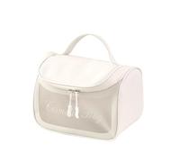Yinhing Trousse de Maquillage Transparente Grande Capacité Double Couche | Custodia trasparente in pelle PU a doppio strato per riporre cosmetici, cura della pelle, facile trasportare e