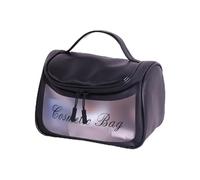 Yinhing Trousse de Maquillage Transparente Grande Capacité Double Couche | Custodia trasparente in pelle PU a doppio strato per riporre cosmetici, cura della pelle, facile trasportare e