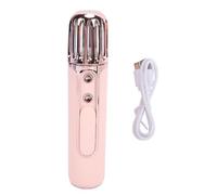 Yinhing Umidificatore Spray per il Viso, Portatile, Ricaricabile Tramite USB, con Doppio Ugello, Serbatoio Visibile 20 Ml, Vapore Freddo per il Viso, Ideale per Fissare il Truc (PINK)