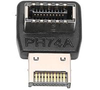Yinhing USB3. Adattatore TYPE-E per Scheda Madre del Computer Gomito dello Sterzo da 90 Gradi Splitter del Pannello Anteriore USB USB3. / 3.2 Progettazione Plug and Play 'Adattatore (PH74A)