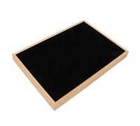Yinhing Vassoio per gli Ebrei, Materiale in Flanella 35,5 * 24,5 * 3 Cm Organizza i Tuoi Gioielli Come Orecchini, Collane, Bracciali, Anelli, Spille, Spille, Orologi (BLACK)