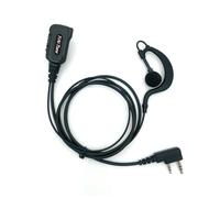 YiNiTone Auricolare EAP-1 a 2 pin a forma di G con PTT/MIC compatibile con Kenwood Baofeng SAMCOM BTECH Retevis Walkie talkie per UV-K58 UV-5R BF-888S UV-32 BF-F8HP UV82C UV5X3 Seris radio