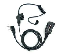 YiNiTone EAP-2 - Tubo d'aria acustico nascosto con PTT/MIC compatibile con Kenwood Baofeng SAMCOM BTECH Retevis Walkie talkie per UV-K58 UV-5R BF-888S UV-32 BF-F8HP UV82C UV5X3 Seris radio