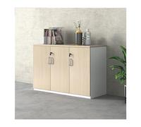 Yinj9562fg Piedistallo Armadietto classificatore portaoggetti in legno a tre ante for dati for ufficio da 1,2 m con serratura Stile Industriale