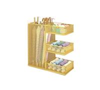 Yinj9562fg Portaombrelli senza installazione richiesta: un supporto a più livelli per uso domestico e commerciale ingresso al centro commerciale (oro)