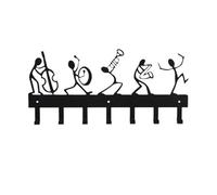 Yinj9562fg Rack galleggiante Portachiavi da parete 11,81 pollici, portachiavi in metallo for orchestra sinfonica, ganci for organizer, gancio for, arte del ferro, appendiabiti moderno