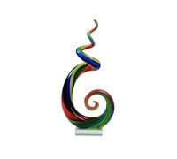 Yinj9562fg Statua Desktop Abstract Art Glass Ornaments Porch Decoration Light Luxury Dining Table Sculpture,16 * 8 35cm Decorazione Desktop