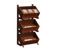 Yinj9562fg Verticale Mensola di Stoccaggio Legno Massello, Mensola Multistrato per il Pavimento Soggiorno della casa, Tipo cassetto for disposizione disordine Archivi Organizzazione
