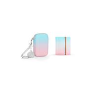 Yinke Custodia per Kodak Step Stampante/Printomatic/Mini 2 HD/Smile/Polaroid Snap/Snap Touch - Fotocamera con stampa istantanea, custodia rigida protezione borsa da viaggio (sfumata) (blu