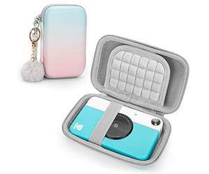 Yinke Custodia per Kodak Step Stampante / Printomatic/Mini 2 HD/Smile/Polaroid Snap/Snap Touch - Fotocamera con stampa istantanea, custodia rigida protezione borsa da viaggio (sfumata) (blu