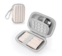 YINKE Custodia Rigida per Samsung Memorie T7 Shield/ T9 / T7 / T7 Touch SSD Esterno Portatile da 1T 2T 500 GB, USB 3.2, Hard Disk SSD Esterno Guscio Rigido Borsa da Viaggio (White)