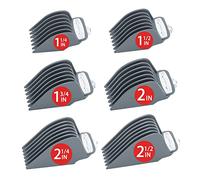 Yinke - Tagliacapelli per tosaerba Magic Clip, 6 lame da 32 mm, 38 mm, 44 mm, 51 mm, 57 mm e 64 mm, 6 pezzi, grigio