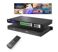 Yinker 8x8 HDMI Matrix 4K, 8 in 8 Out HDMI Matrix Switcher & Splitter Rackmount, Built-in US ADI Chip, Supporta 4K @30Hz EDID HDCP, retroilluminato Arcylic Button/IR/RS232/LAN