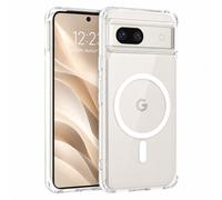 YINLAI Custodia magnetica sottile per Google Pixel 8a, trasparente | Compatibile con MagSafe, custodia trasparente alla moda con retro in morbido poliuretano termoplastico, resistente agli urti