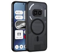 YINLAI Custodia per Nothing Phone 2a con MagSafe, magnetica traslucido opaco, antiurto, antigraffio, colore: Nero