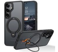 YINLAI Custodia per Samsung Galaxy S25 con supporto superiore a 360°, compatibile con Magsafe, magnetico, protezione militare, traslucido opaco, cover posteriore per Samsung Galaxy S25 da 6,2", colore