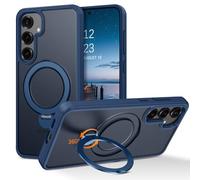 YINLAI Custodia per Samsung Galaxy S25 Plus, compatibile con Magsafe, con supporto a 360°, con chiusura magnetica, protezione militare, cover posteriore opaca, per Samsung S24 Plus da 6,7", blu