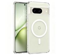 YINLAI per Google Pixel 7 forte custodia magnetica trasparente, sottile | Compatibile con MagSafe Custodia trasparente alla moda con morbido TPU solido PC posteriore durevole di grado militare