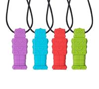YINLANG Collane da Masticare sensoriali, Collana, 4 Pezzi collane da Masticare sensoriali per Bambini Chewy Stick Giocattolo Silicone massaggiagengive Collana chewlery Strumento da Masticare