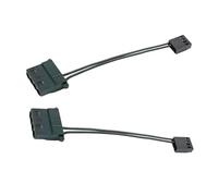 YiNLuax 2/5PCS 4pin Fan Adapter Cavi 10cm PVC Potenza stabile per PC Raffreddamento Ottimizzazione