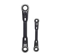 YiNLuax 2 chiavi 4 in 1 strumento di riparazione auto manutenzione veicolo con impugnatura ergonomica chiave a cricchetto dado chiave a bussola