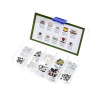 YiNLuax 250pcs Touch Microsales Tasto Tactiled Switches Set 10 Varietà Per Chiave Auto Telecomando Progetti Pulsanti ad Alta Sensibilità