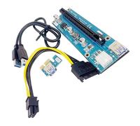 YiNLuax Adattatore per scheda PCIE 1x a 16x USB3.0 Cavo di prolunga di alimentazione per minatori Macchina Mining Scheda di installazione Withpower Cable