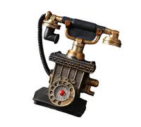 YiNLuax America Styles, quadrante rotante, modello di telefono, in resina, ornamento vintage per casa, tavolo, mensola, armadietto
