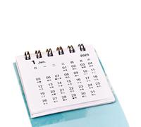 YiNLuax Calendario mensile da scrivania 2024-2025, 18 mesi di riferimento, dal 07/2024 al 12/2025, calendario tascabile piccolo