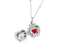 YiNLuax Elegante collana con ciondolo a forma di frutta, gioiello da indossare tutti i giorni, collana con ciondolo apribile per donne giovani alla moda collana a catena regolabile